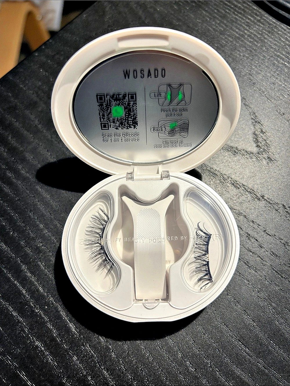 WOSADO No.18 Velvet Black Magnetic False Eyelashes Black